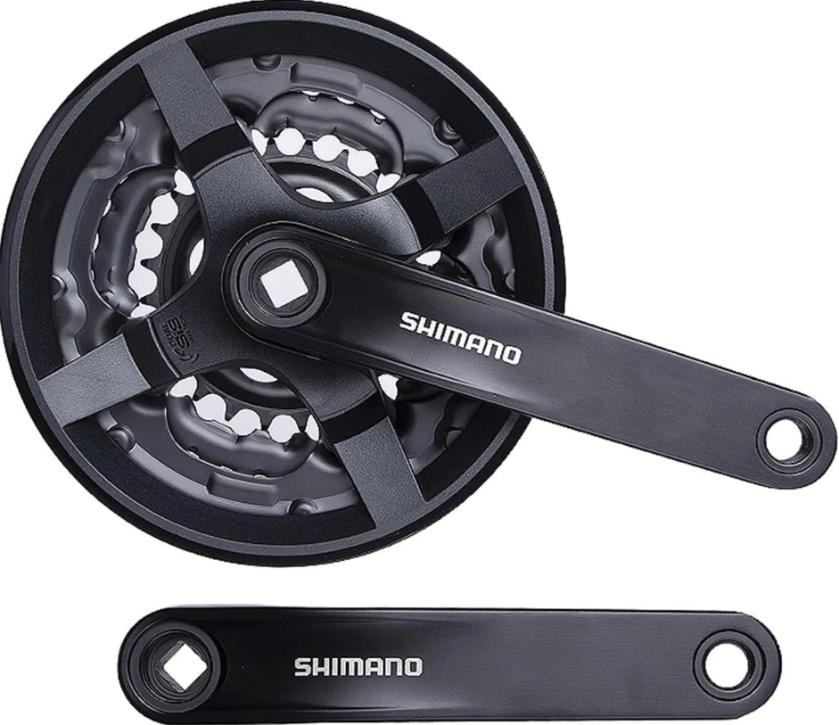 Shimano FC-TY301 170mm 42T 6-7-8V 3lü Aynakol Kapaklı Siyah
